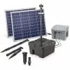Meilleur prix ? ESOTEC Kit Filtre Solaire Pour Bassin 100/2600 + Batterie LED Filtre Pompe Solaire Bassin De Jardin 101062 ✔️ -ESOTEC Boutique 26787250 1