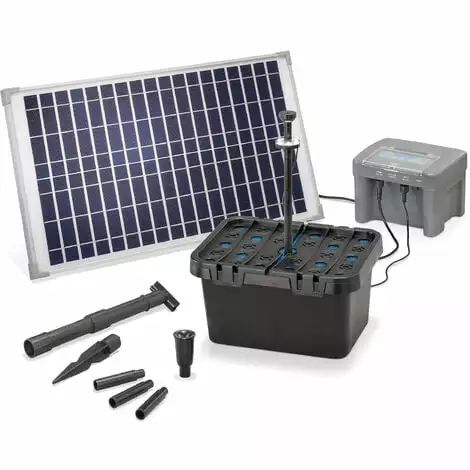 Nouveau ? ESOTEC Kit Filtre Solaire Pour Bassin 25/650 + Batterie LED Filtre Pompe Solaire Bassin De Jardin 101064 ? 3 Nouveau ? ESOTEC Kit Filtre Solaire Pour Bassin 25/650 + Batterie LED Filtre Pompe Solaire Bassin De Jardin 101064 ?