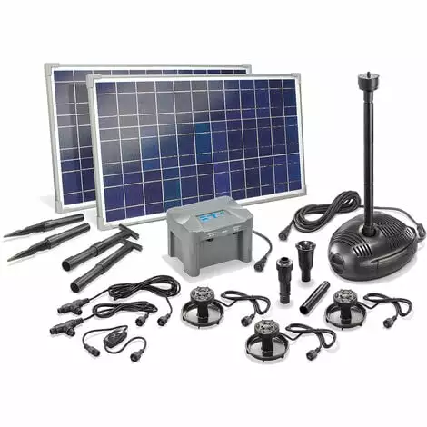Offres ? Pompe Solaire De Bassin Avec Batterie Rechargeable 50W Pompe Solaire De Jardin Pompe De Bassin étang Esotec 101727 ⭐ 3 Offres ? Pompe Solaire De Bassin Avec Batterie Rechargeable 50W Pompe Solaire De Jardin Pompe De Bassin étang Esotec 101727 ⭐