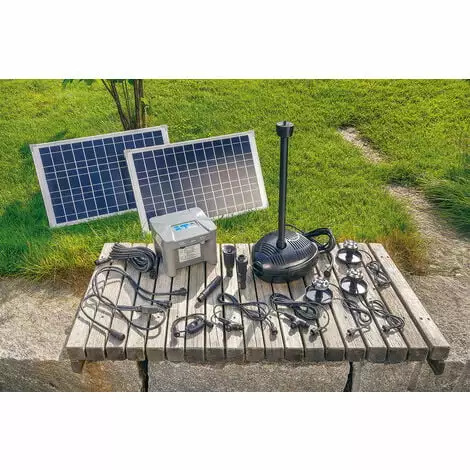 Offres ? Pompe Solaire De Bassin Avec Batterie Rechargeable 50W Pompe Solaire De Jardin Pompe De Bassin étang Esotec 101727 ⭐ 4 Offres ? Pompe Solaire De Bassin Avec Batterie Rechargeable 50W Pompe Solaire De Jardin Pompe De Bassin étang Esotec 101727 ⭐ – Image 2