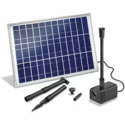 Acheter ? Pompe Solaire Pour Bassin 20W 1300 l Pompe Solaire Pour Bassin De Jardin Kit De Pompe Pour Bassin Esotec 101778 ?