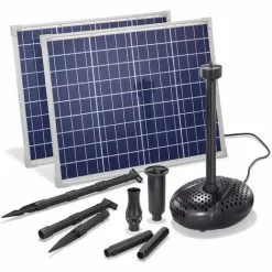 Meilleur prix ⭐ Pompe Solaire De Bassin 100W 3400 L/h Pompe Solaire De Fonction Deau Pompe De Bassin Esotec 101918 ⭐