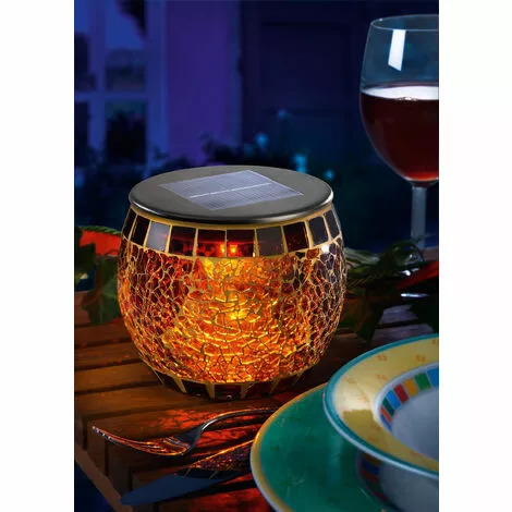 Nouveau ? Lampe De Table Solaire Lampe De Décoration De Lampe Solaire Mosaïque Brillante, Esotec 102066 ❤️ 4 Nouveau ? Lampe De Table Solaire Lampe De Décoration De Lampe Solaire Mosaïque Brillante, Esotec 102066 ❤️ – Image 2