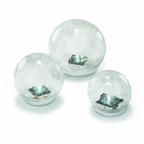 Sortie ? Boule De Verre Solaire Lot De 3 Lampes De Jardin LED Lampe Solaire En Verre, Esotec 102082 ? 4 Sortie ? Boule De Verre Solaire Lot De 3 Lampes De Jardin LED Lampe Solaire En Verre, Esotec 102082 ? â Image 2