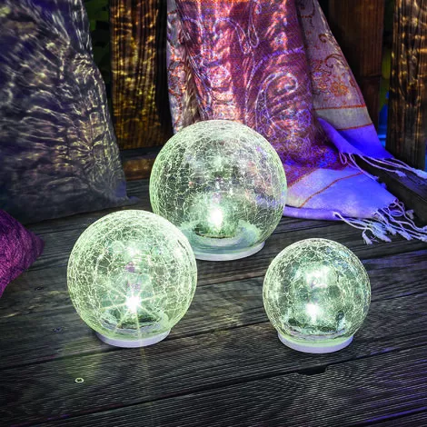 Sortie ? Boule De Verre Solaire Lot De 3 Lampes De Jardin LED Lampe Solaire En Verre, Esotec 102082 ? 5 Sortie ? Boule De Verre Solaire Lot De 3 Lampes De Jardin LED Lampe Solaire En Verre, Esotec 102082 ? â Image 3
