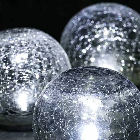 Sortie ? Boule De Verre Solaire Lot De 3 Lampes De Jardin LED Lampe Solaire En Verre, Esotec 102082 ? 7 Sortie ? Boule De Verre Solaire Lot De 3 Lampes De Jardin LED Lampe Solaire En Verre, Esotec 102082 ? â Image 5