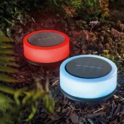 Coupon ⌛ Elégant Lot De 2 Luminaires Solaires Décoratifs RVB Blanc Chaud LED Jardin Esotec 102089 ⌛ -ESOTEC Boutique 26788091 3