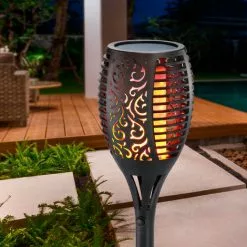 Meilleure affaire ? Torche Solaire Lot De 2 Torche De Jardin Effet Flamme Lampe Solaire Jardin Esotec 102489 ? -ESOTEC Boutique 26788557 3