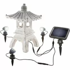 Sortie ? Pagode Solaire Avec Spot LED 6500K éclairage De Jardin Déco Asie Esotec 102552 ⌛ -ESOTEC Boutique 26788588 2