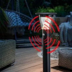 Meilleure vente ? Lampe De Chemin De Capteur Solaire 600 Lm Lampe Solaire De Jardin Lampe Solaire Esotec 102741 ?