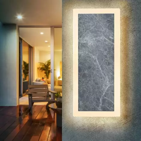 Grosses soldes ? Applique Murale LED Aspect Marbre Applique Murale Spot Extérieur Lampe Dextérieur Esotec 201204 ? 3 Grosses soldes ? Applique Murale LED Aspect Marbre Applique Murale Spot Extérieur Lampe Dextérieur Esotec 201204 ?