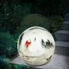 De gros ? Boule Solaire 26 Cm Marbre Pierre Optique Décoration De Jardin Lumière Solaire LED Esotec 102674 ⌛