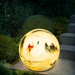De gros ? Boule Solaire 26 Cm Marbre Pierre Optique Décoration De Jardin Lumière Solaire LED Esotec 102674 ⌛ -ESOTEC Boutique 26789456 3