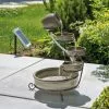 Acheter ? Fontaine Solaire Cascade Avec Batterie + Fontaine LED Fontaine De Jardin Esotec 101300 ? -ESOTEC Boutique 26789486 1