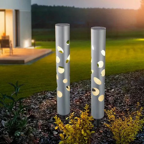 Budget ? Lampes Solaires Modernes Ensemble De 2 Prises De Jardin Pour éclairage Extérieur, Esotec 102132 ? 3 Budget ? Lampes Solaires Modernes Ensemble De 2 Prises De Jardin Pour éclairage Extérieur, Esotec 102132 ?