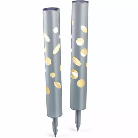 Budget ? Lampes Solaires Modernes Ensemble De 2 Prises De Jardin Pour éclairage Extérieur, Esotec 102132 ? 4 Budget ? Lampes Solaires Modernes Ensemble De 2 Prises De Jardin Pour éclairage Extérieur, Esotec 102132 ? – Image 2