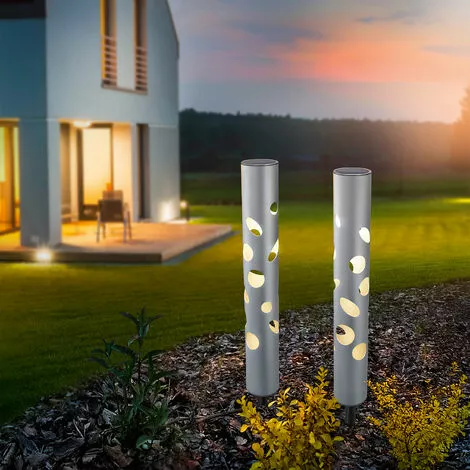 Budget ? Lampes Solaires Modernes Ensemble De 2 Prises De Jardin Pour éclairage Extérieur, Esotec 102132 ? 7 Budget ? Lampes Solaires Modernes Ensemble De 2 Prises De Jardin Pour éclairage Extérieur, Esotec 102132 ? – Image 5