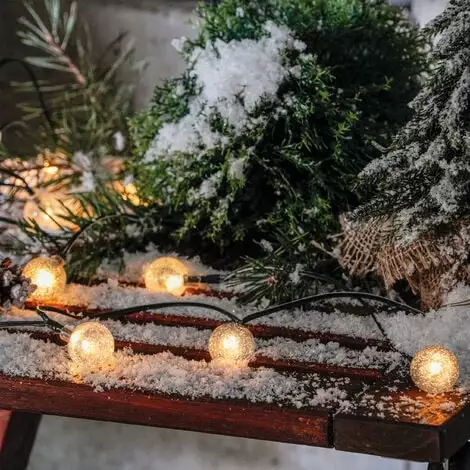 Meilleure vente ? Guirlande Lumineuse Solaire Avec 30 Boules Lumineuses LED Party Blanc Chaud Décoration De Noël Esotec ⌛ 3 Meilleure vente ? Guirlande Lumineuse Solaire Avec 30 Boules Lumineuses LED Party Blanc Chaud Décoration De Noël Esotec ⌛