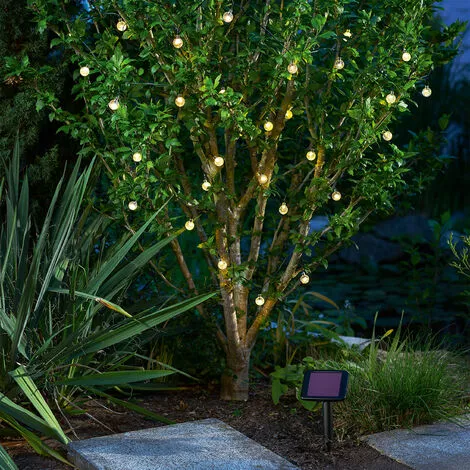 Meilleure vente ? Guirlande Lumineuse Solaire Avec 30 Boules Lumineuses LED Party Blanc Chaud Décoration De Noël Esotec ⌛ 6 Meilleure vente ? Guirlande Lumineuse Solaire Avec 30 Boules Lumineuses LED Party Blanc Chaud Décoration De Noël Esotec ⌛ – Image 4