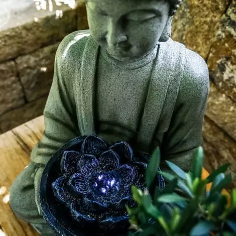 De gros ⌛ ESOTEC Fontaine De Jardin Bouddha Fontaine + Décoration Lumineuse LED Fontaine Dintérieur 230V 101452 ⌛ 7 De gros ⌛ ESOTEC Fontaine De Jardin Bouddha Fontaine + Décoration Lumineuse LED Fontaine Dintérieur 230V 101452 ⌛ – Image 5