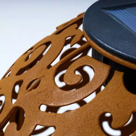 Top 10 ? ESOTEC Boule Solaire En Métal Lot De 2 Samira 20 Et 30cm Décoration De Jardin Rouille Lampe Solaire LED ? 5 Top 10 ? ESOTEC Boule Solaire En Métal Lot De 2 Samira 20 Et 30cm Décoration De Jardin Rouille Lampe Solaire LED ? – Image 4