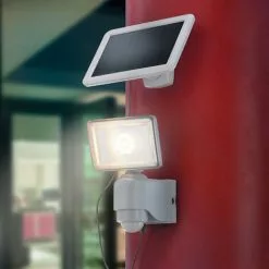 Offres ? Spot Mural Solaire 500 Lm Spot Détecteur De Mouvement Orientable Esotec 102510 ✔️