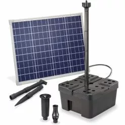 Promo ? Filtre De Bassin Solaire Professional 50W 2500 L/h Pompe De Bassin De Jardin Esotec 100910 â