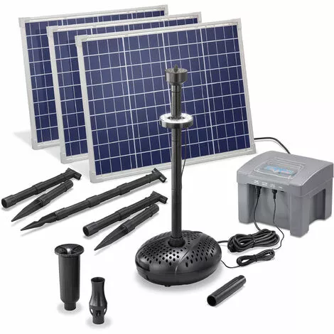 Meilleure affaire ? Pompe Solaire De Bassin 150W 4000l / H Batterie + LED Bassin Pompe Solaire Jardin Esotec 101930 ? 3 Meilleure affaire ? Pompe Solaire De Bassin 150W 4000l / H Batterie + LED Bassin Pompe Solaire Jardin Esotec 101930 ?